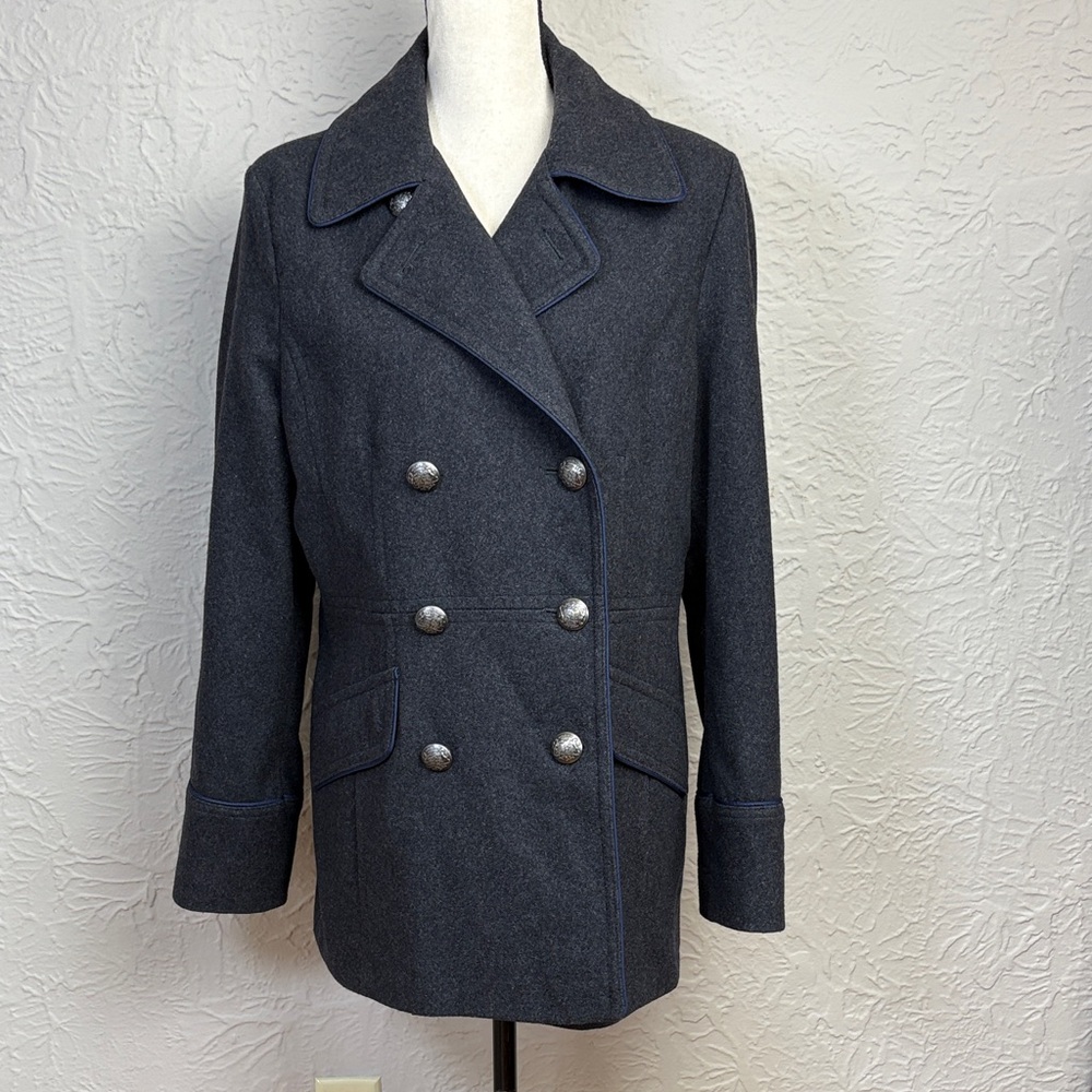 Coldwater Creek Wool Blend Peacoat